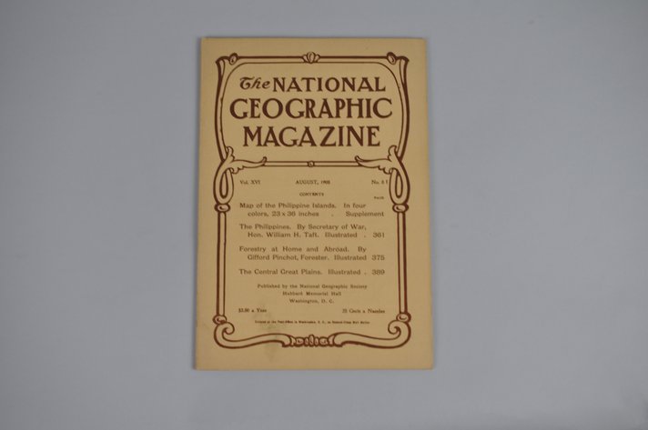 Vol. XVI No.8 – August 1905 National Geographic