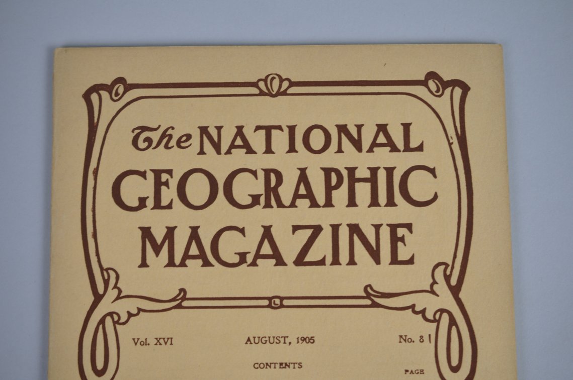 Vol. XVI No.8 – August 1905 National Geographic, photo 3 of 3