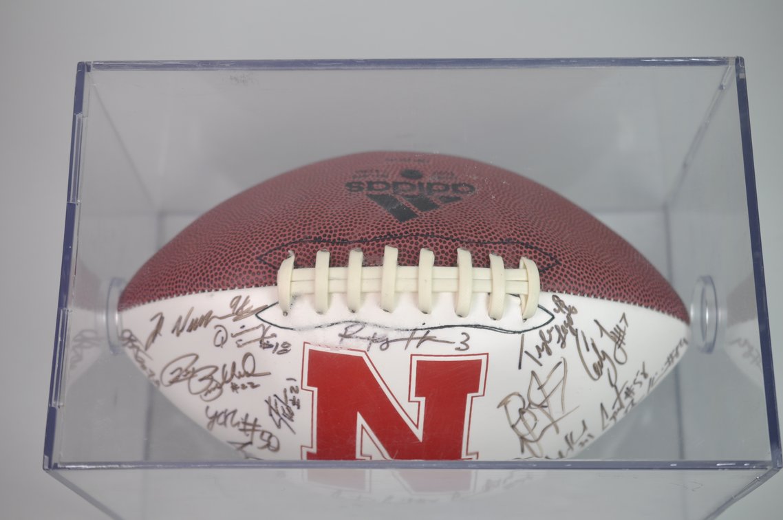 Nebraska Cornhuskers 2010 Team Signed Football, photo 3 of 12