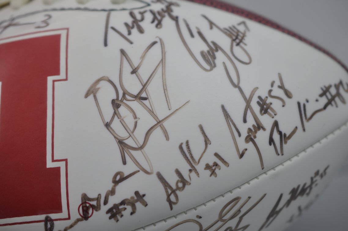 Nebraska Cornhuskers 2010 Team Signed Football, photo 9 of 12