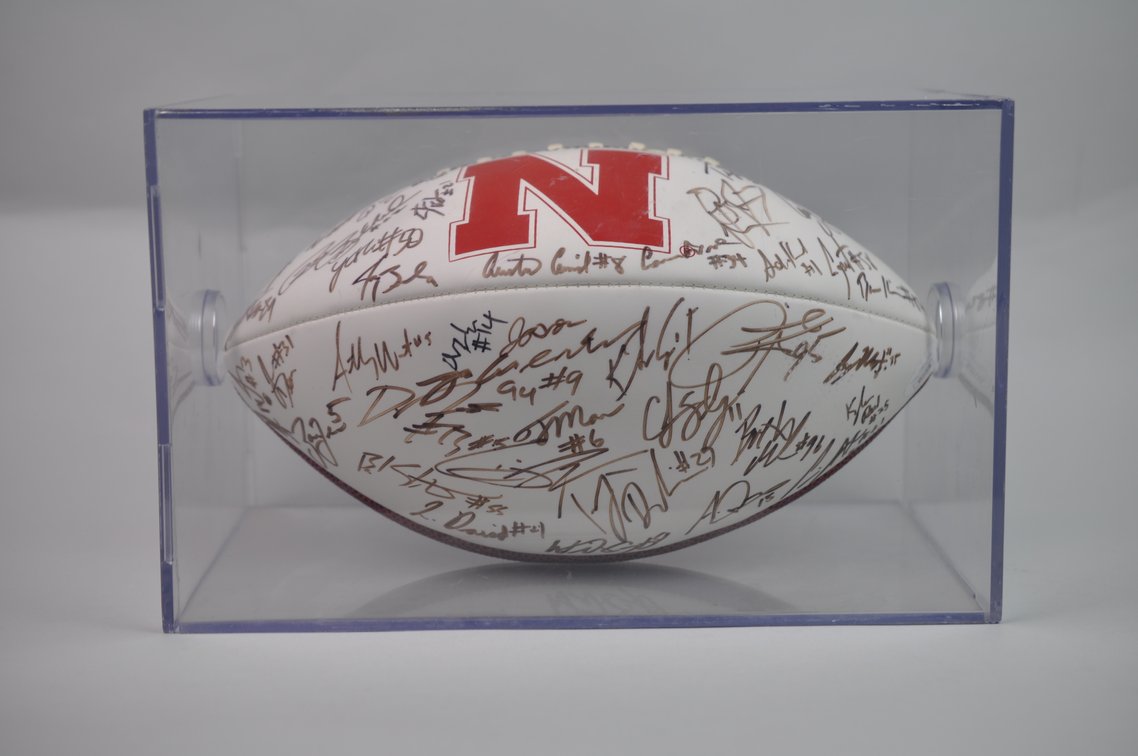 Nebraska Cornhuskers 2010 Team Signed Football, photo 2 of 12