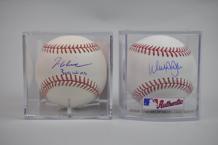 Signed Walker Buehler & Tom Glavine Baseballs