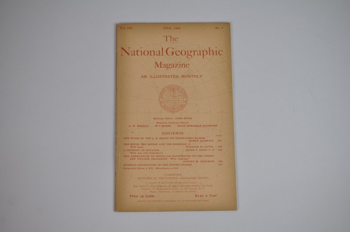 Vol. VII No. 7 – July 1896 National Geographic