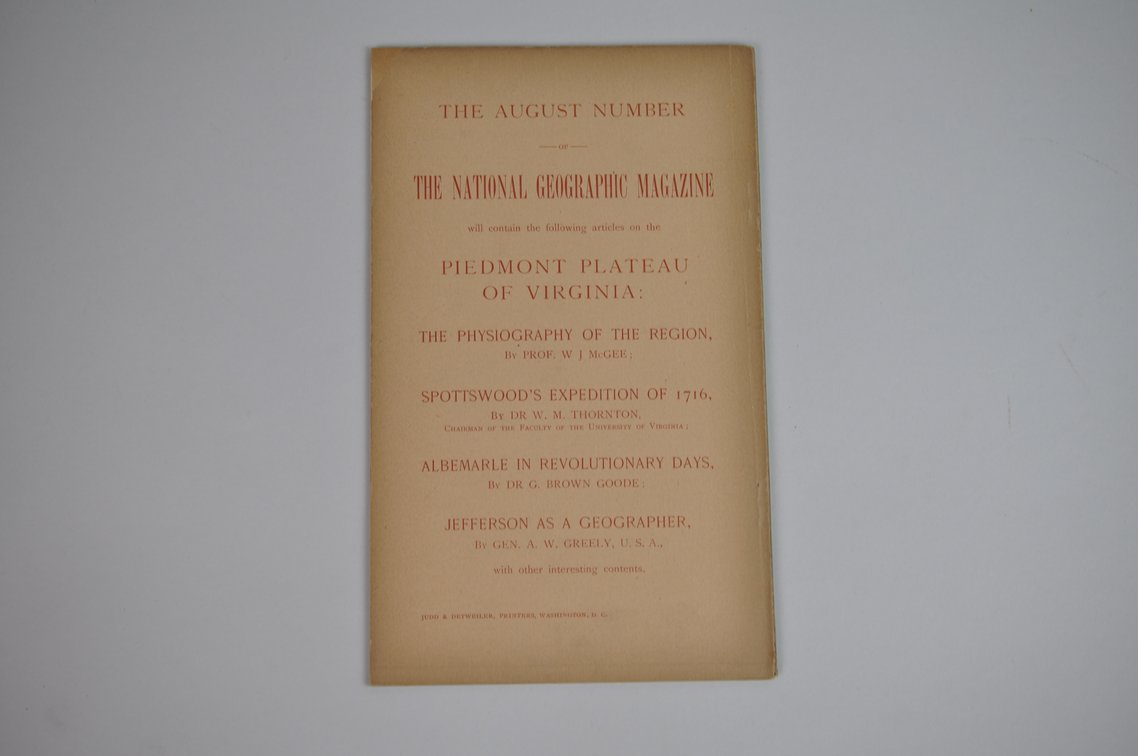 Vol. VII No. 7 – July 1896 National Geographic, photo 2 of 3