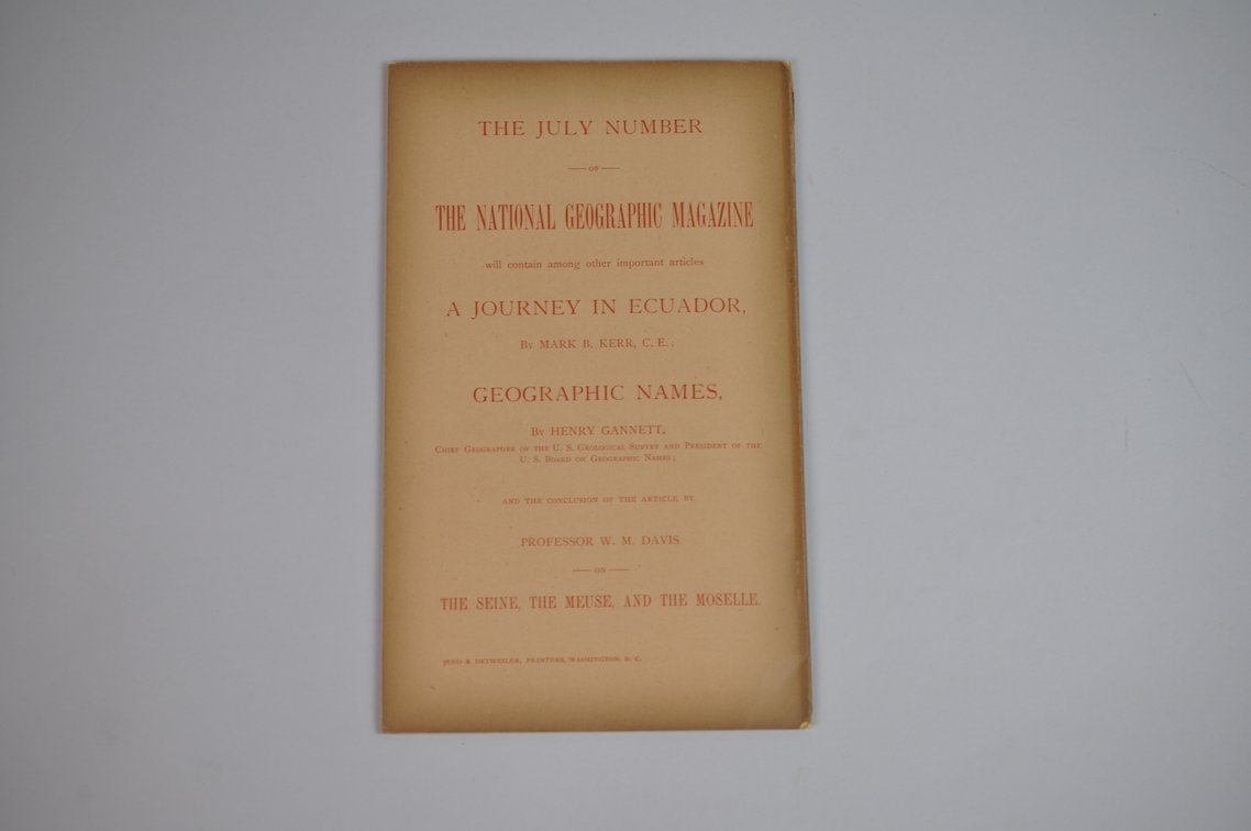 Vol. VII No. 6 – June 1896 National Geographic, photo 2 of 3