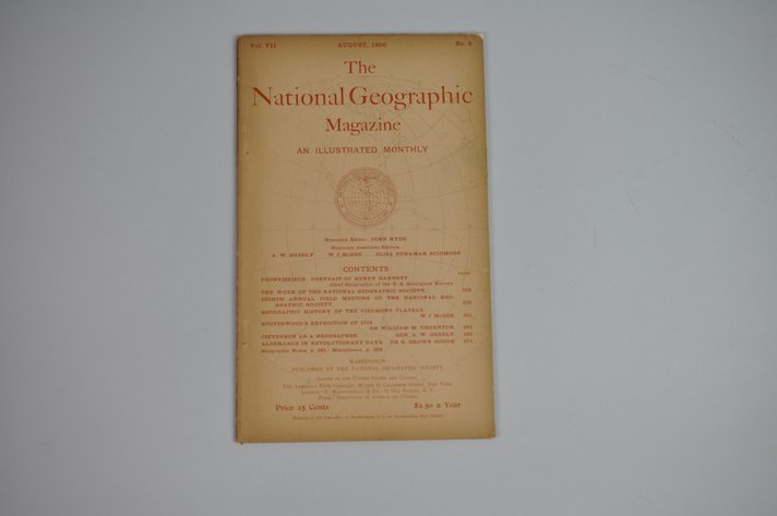 Vol. VII No. 8 – August 1896 National Geographic