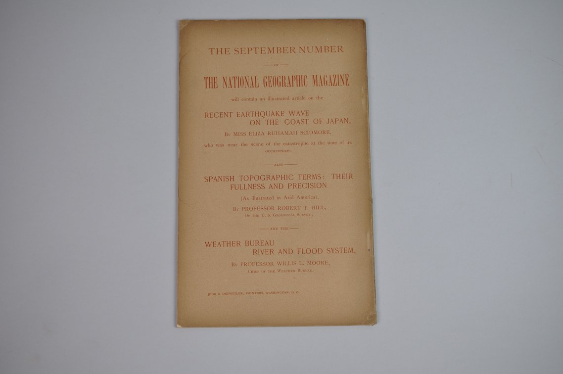 Vol. VII No. 8 – August 1896 National Geographic, photo 2 of 3