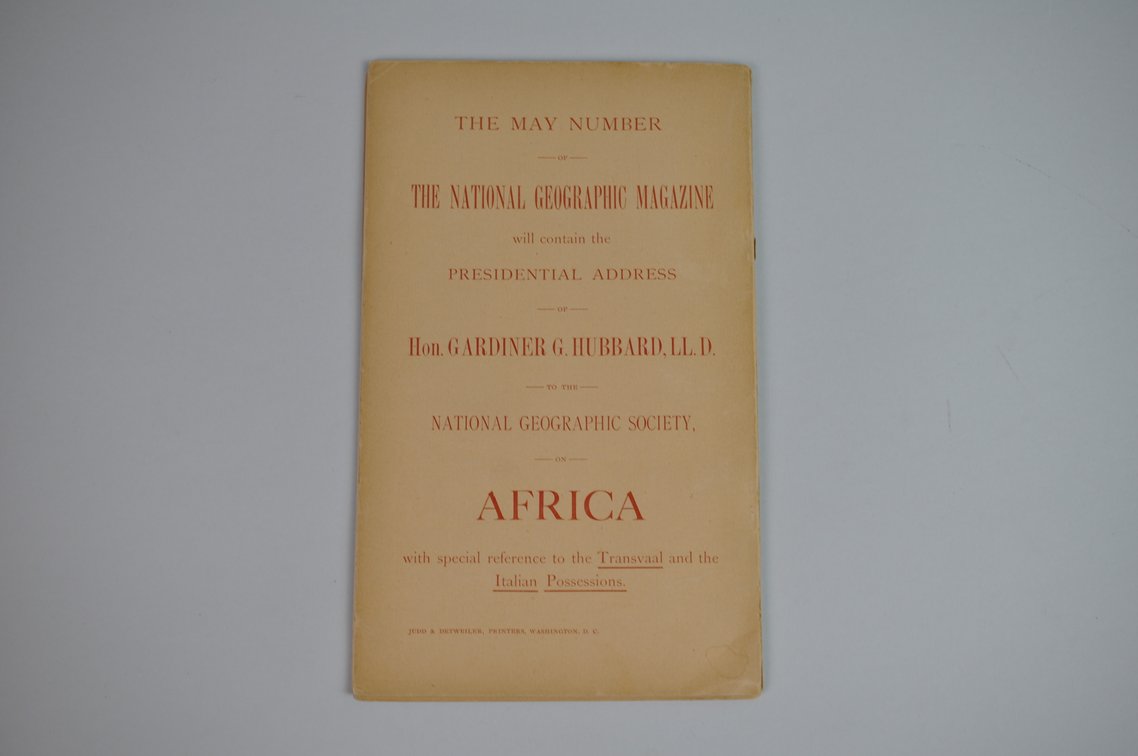 Vol. VII No. 4 – April 1896 National Geographic, photo 2 of 3
