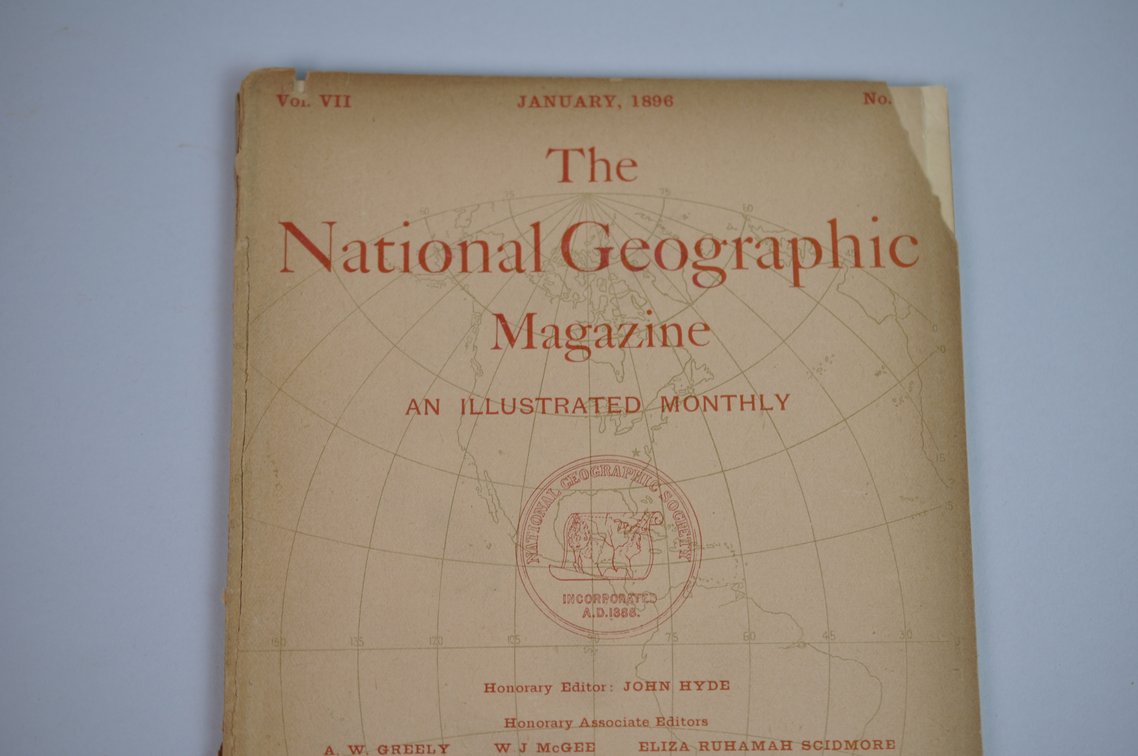 Vol. VII No. 1 – January 1896 National Geographic, photo 3 of 3