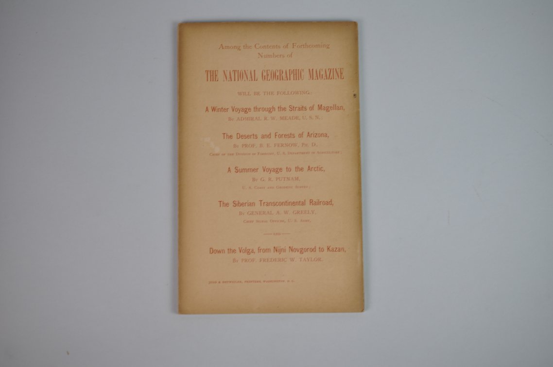 Vol. VIII No. 3 – March 1897 National Geographic, photo 2 of 3
