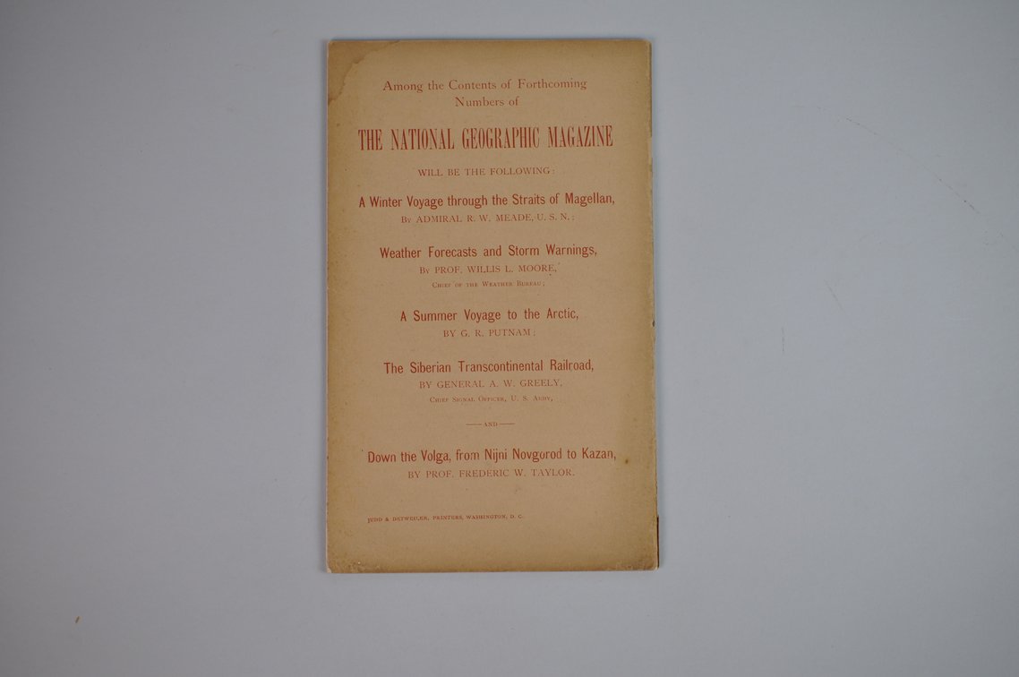 Vol. VIII No. 2 – February 1897 National Geographic, photo 2 of 3