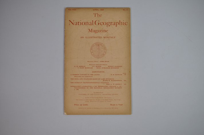 Vol. VIII No. 4 – April 1897 National Geographic