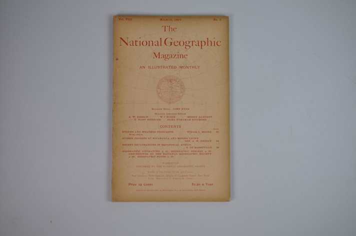 Vol. VIII No. 3 – March 1897 National Geographic