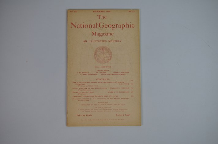 Vol. IX No. 12 – December 1898 National Geographic