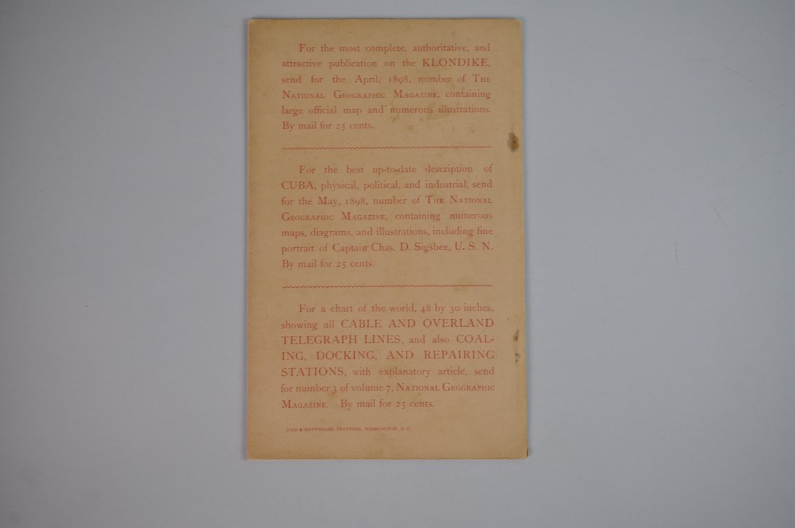 Vol. IX No. 10 – October 1898 National Geographic, photo 2 of 3
