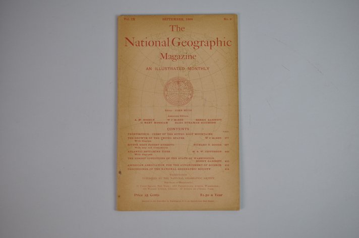 Vol. IX No. 9 – September 1898 National Geographic