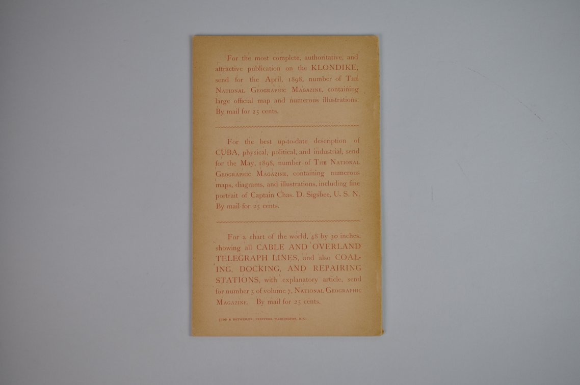 Vol. IX No. 7 – July 1898 National Geographic, photo 2 of 3