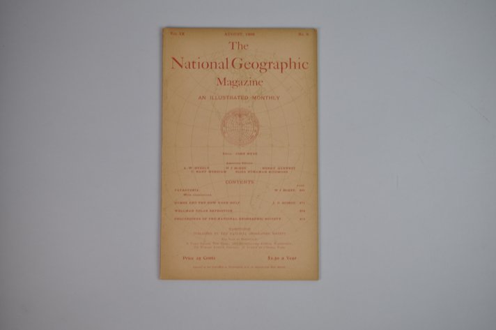 Vol. IX No. 8 – August 1898 National Geographic