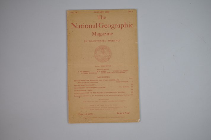 Vol. IX No. 1 – January 1898 National Geographic