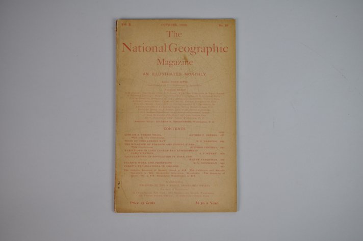 Vol. X No. 10 – October 1899 National Geographic