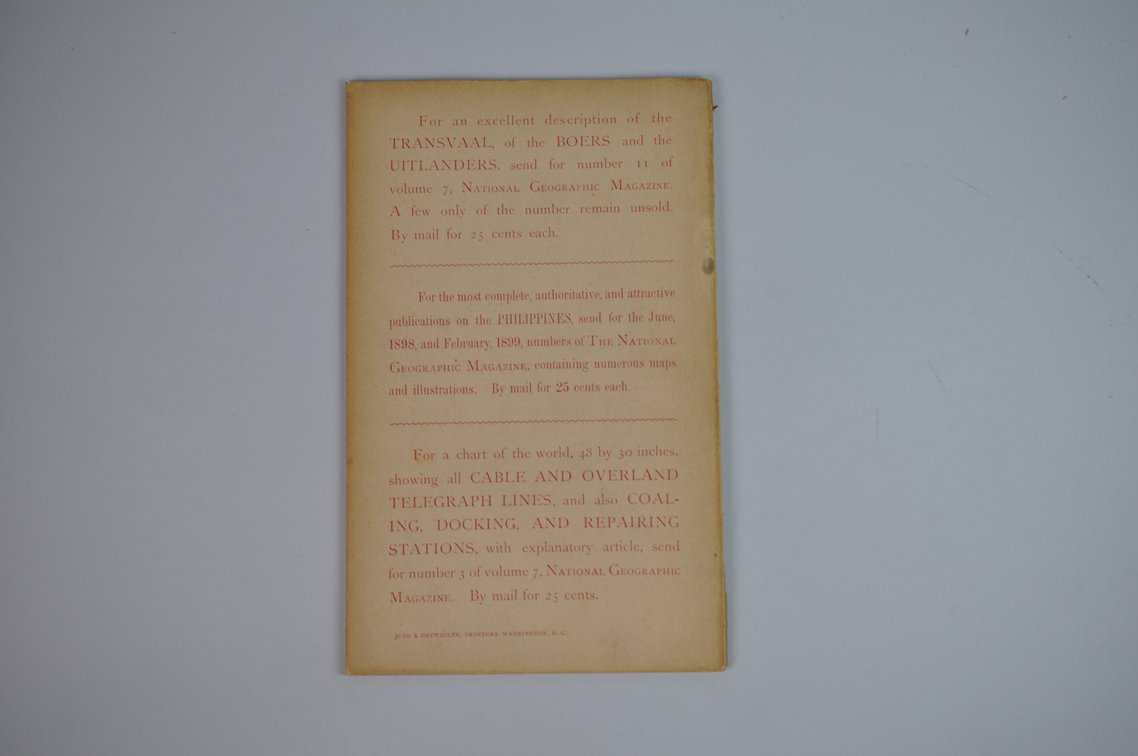 Vol. X No. 10 – October 1899 National Geographic, photo 2 of 3