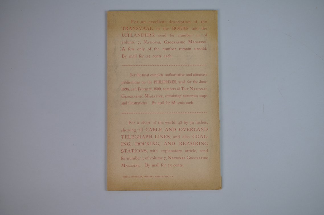 Vol. X No. 12 – December 1899 National Geographic, photo 2 of 3