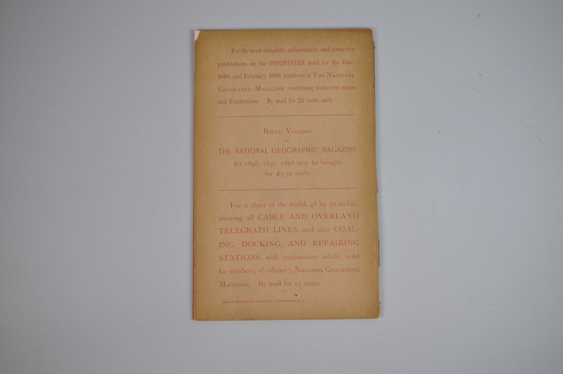 Vol. X No. 8 – August 1899 National Geographic, photo 2 of 3