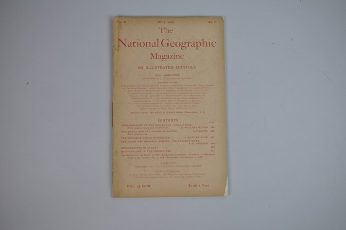 Vol. X No. 7 – July 1899 National Geographic