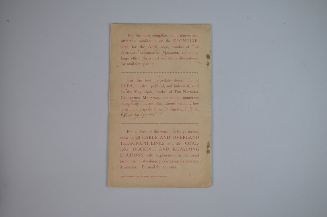 Vol. X No. 1 – January 1899 National Geographic, photo 2 of 3