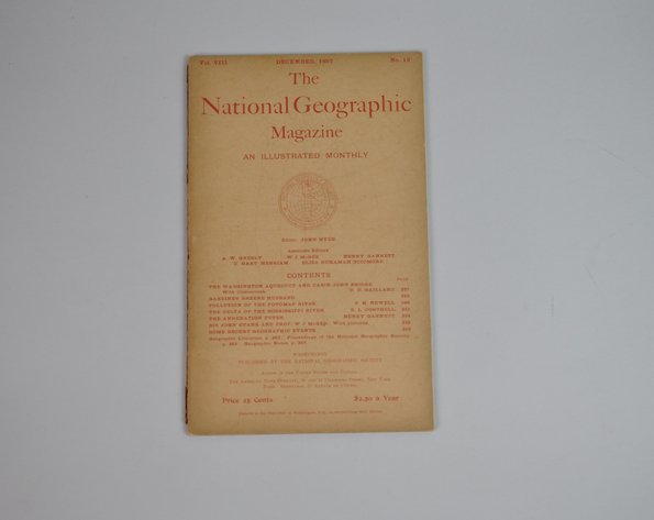 Vol. VIII No. 12 – December 1897 National Geographic