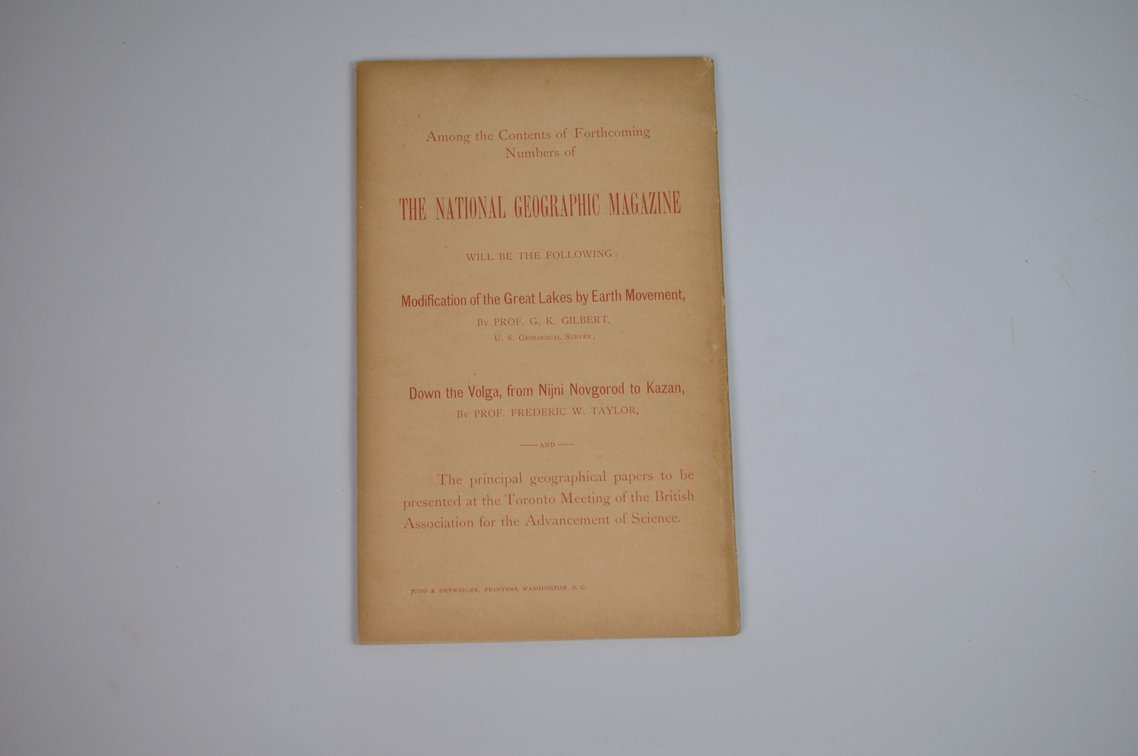 Vol. VIII No. 7-8 – July-August 1897 National Geographic, photo 2 of 3