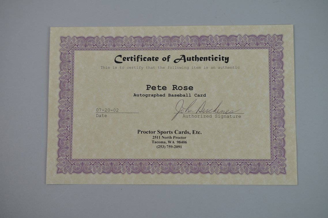 Yogi Berra Signed Sketch/ Pete Rose Signed Card, photo 9 of 9