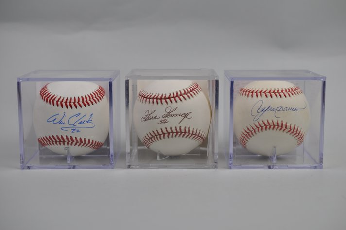 Baseballs Signed by Stars of Free Agency Era