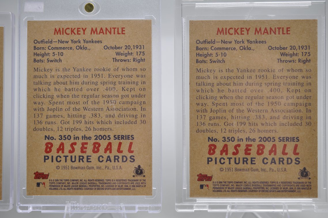 Mickey Mantle Baseball Card Assortment (Reprint), photo 7 of 7