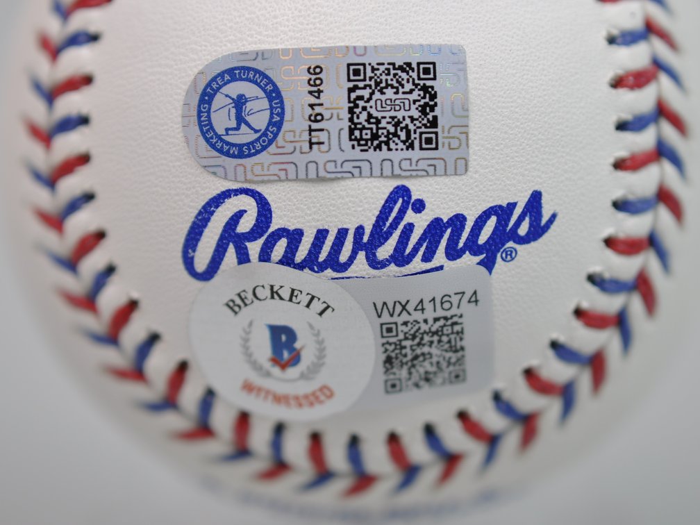 Baseball Signed by Trea Turner, photo 3 of 8