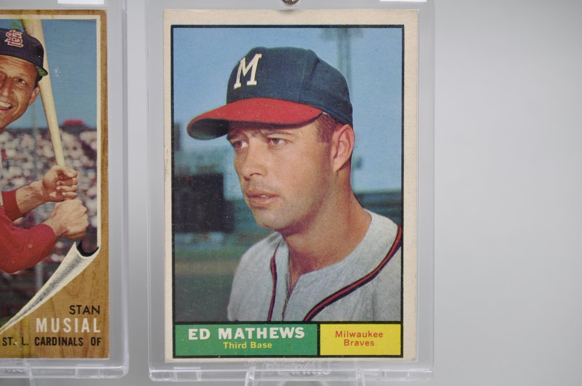 1960's Mathews and Musial Cards, photo 3 of 6