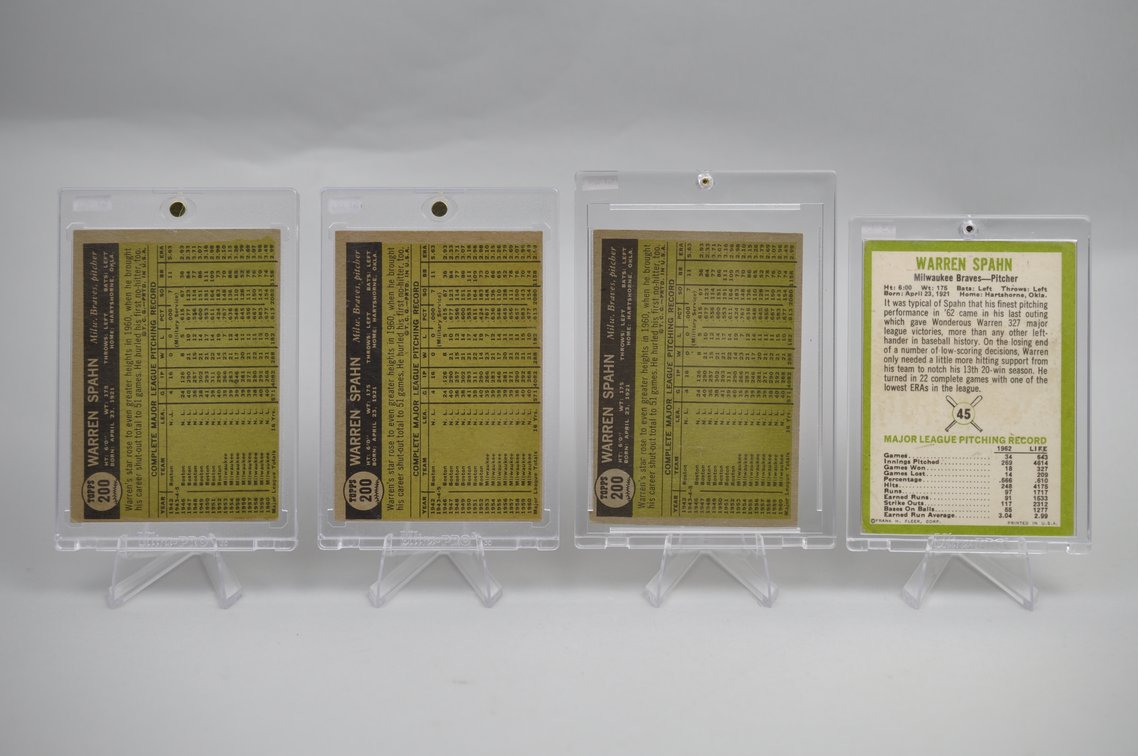 Warren Spahn Baseball Card Collection, photo 4 of 6
