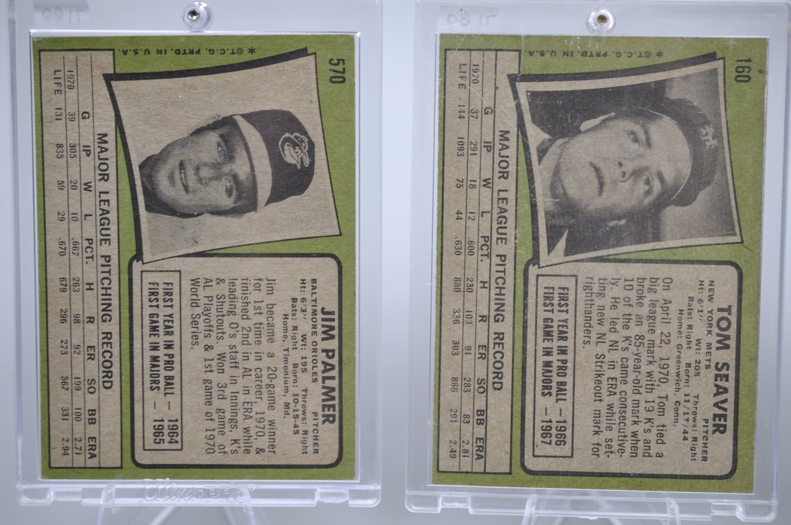 HOF Palmer, Seaver, Jackson & Mets Cards, photo 7 of 8