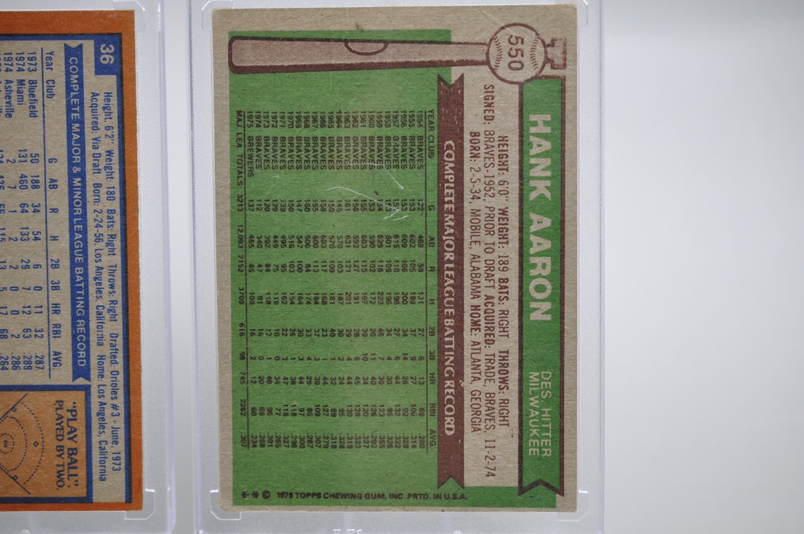 Aaron, Murray, & NL Leaders Cards, photo 8 of 8