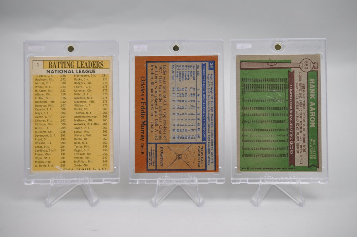 Aaron, Murray, & NL Leaders Cards, photo 5 of 8