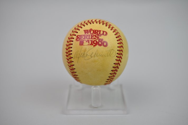 Rose, Carlton & Schmidt Signed Baseball