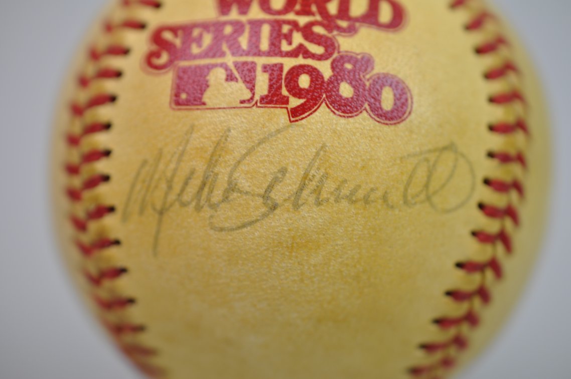 Rose, Carlton & Schmidt Signed Baseball, photo 2 of 11