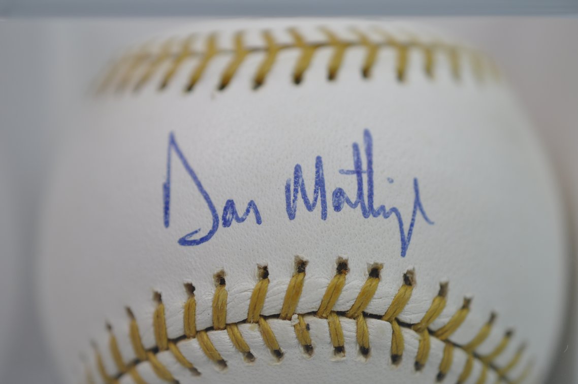 Don Mattingly Signed Golden Glove Ball, photo 2 of 8