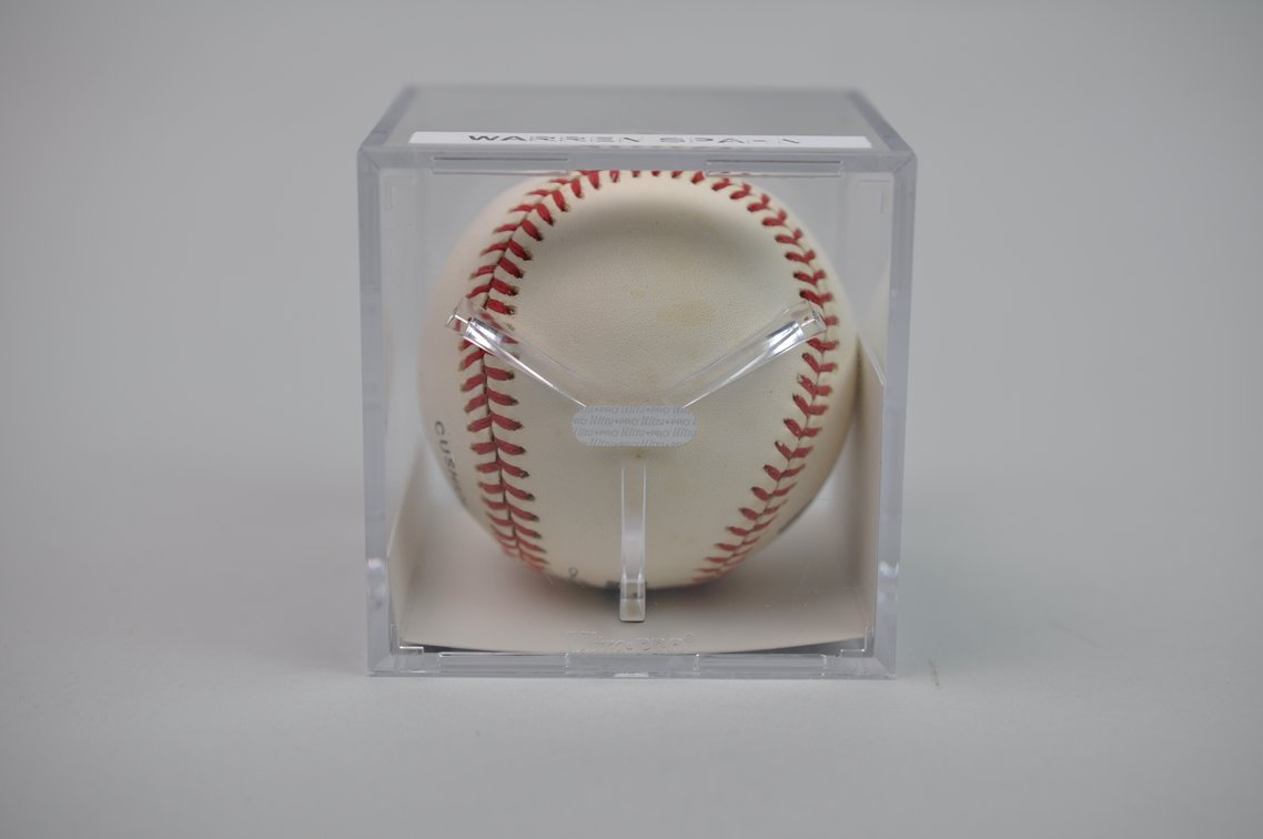 Baseball Signed by HOF Warren Spahn, photo 7 of 8