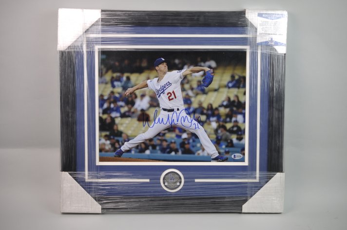 Framed Los Angeles Dodgers Signed, Walker Buehler