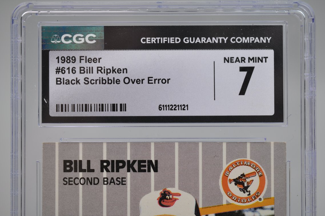 Ripken #616 Error Card & Alternate Version, photo 8 of 9
