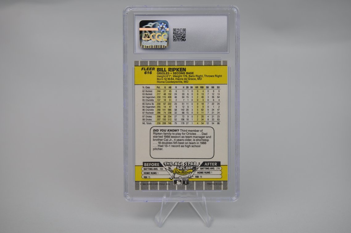 Ripken #616 Error Card & Alternate Version, photo 5 of 9