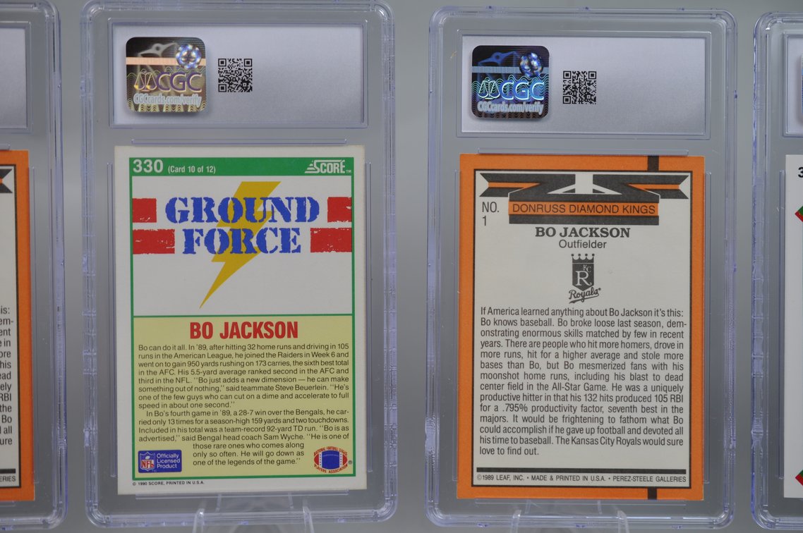 Bo Jackson Graded Cards Collection, photo 10 of 12