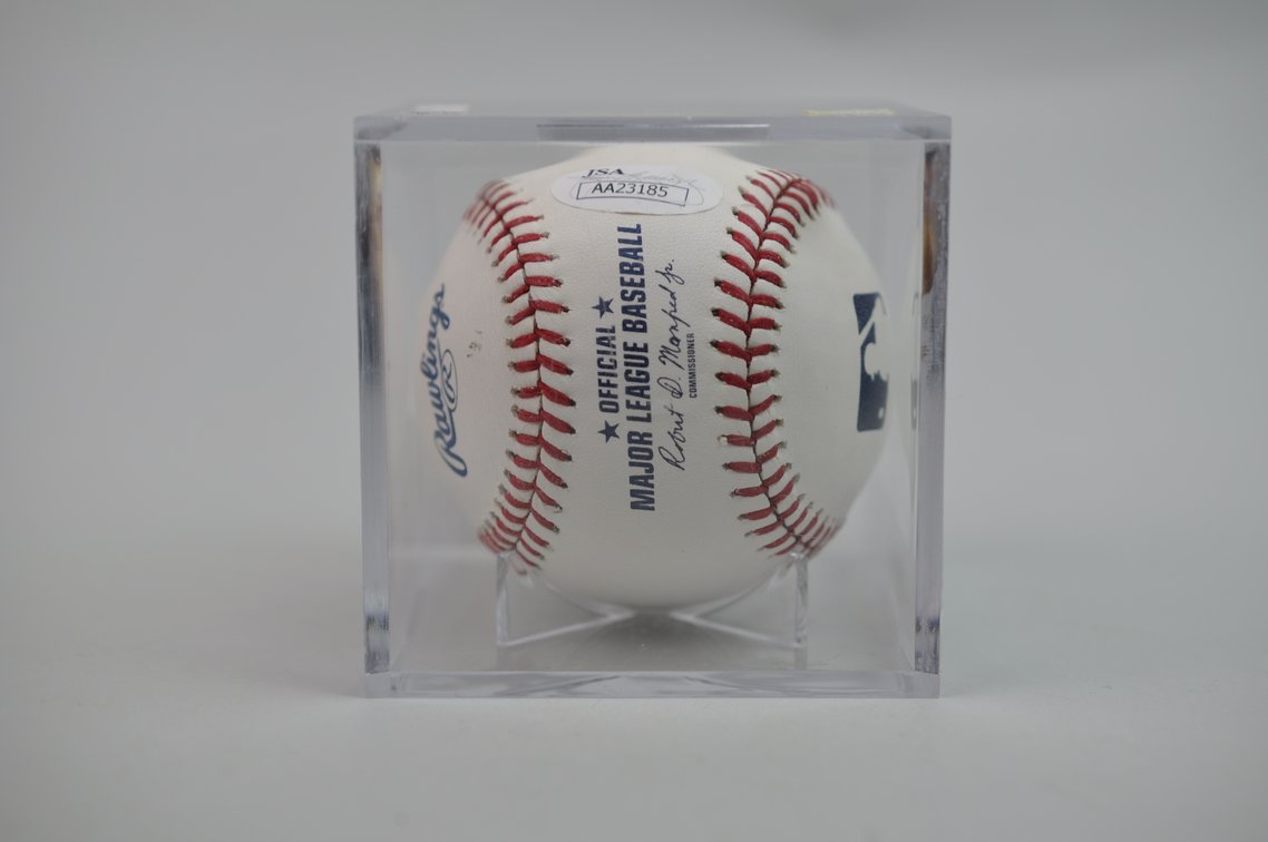 Edgar Martinez Baseball in Blue Ink, photo 6 of 7