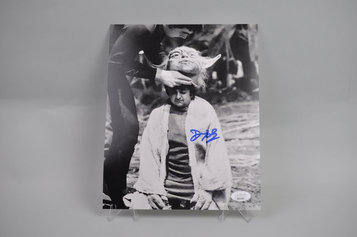 Photograph of Yoda Signed by Deep Roy